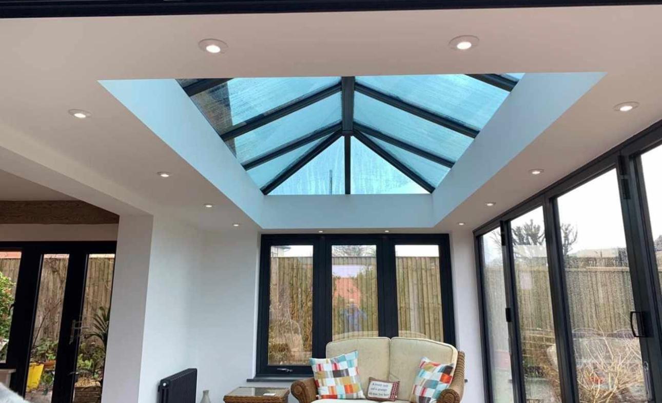 Aluminium roof lantern installed in West London by Zeenee Aluminium